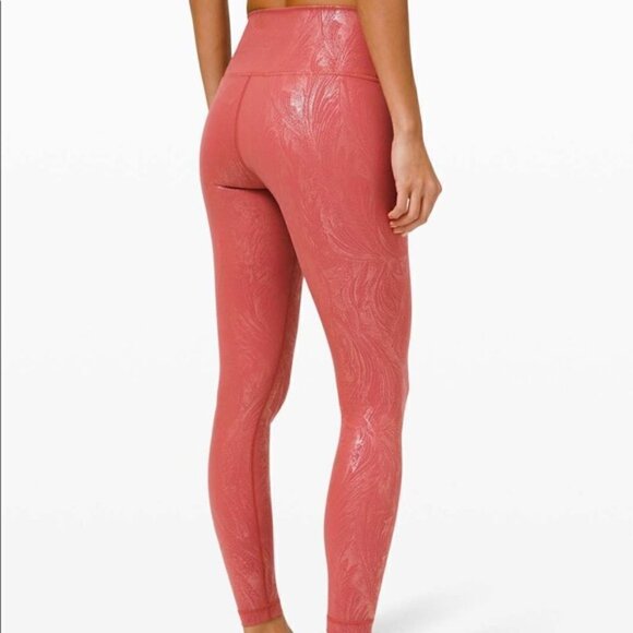 * NWT LULULEMON Lululemon Wunder Under High-Rise Tight 28" *Shine Luxtreme - Picture 6 of 8